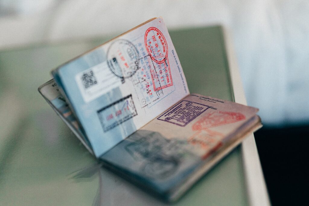 Japan trip planning checklist with passport, phone and travel notes