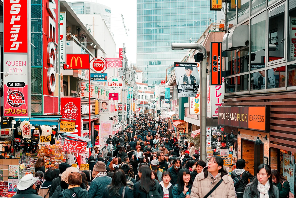 harajuku tokyo district walking