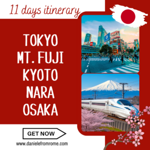 Japan 11 days itinerary: Tokyo, Mt.Fuji, Kyoto, Nara, Osaka
